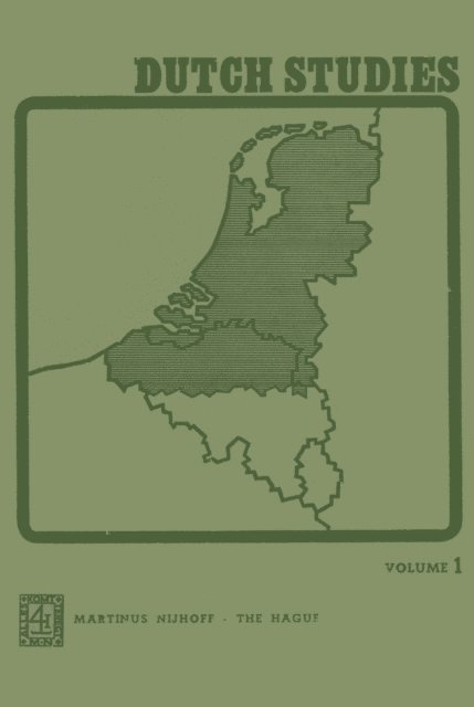 J. de Rooij, P. K. King, J. Goossens, P. Brachin - Dutch Studies, E-bok