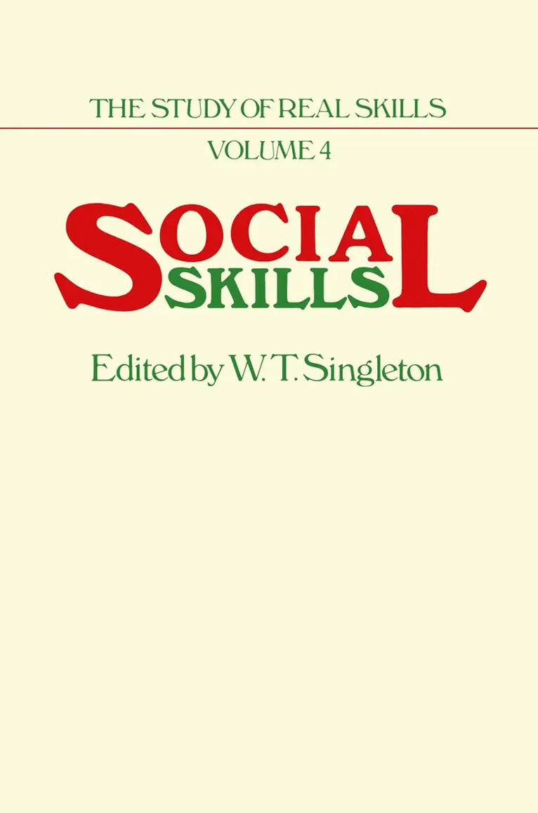 W.T. Singleton - Social Skills, Häftad. Tillgänglighet: Lägg i varukorg