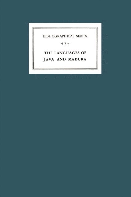 E.M. Uhlenbeck - Critical Survey of Studies on the Languages of Java and Madura, E-bok