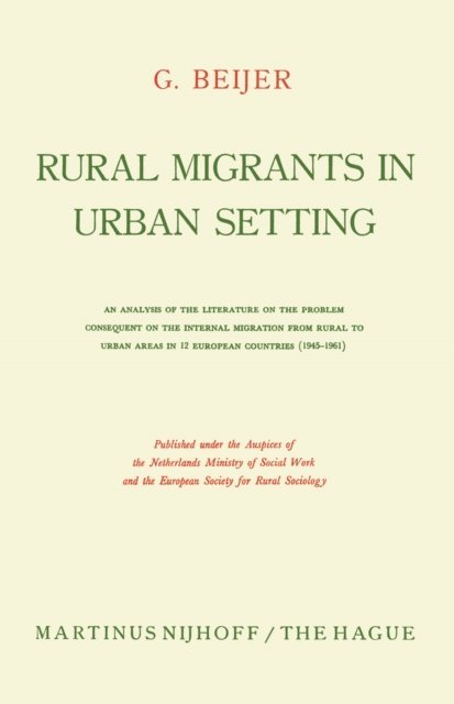 G. Beijer - Rural migrants in urban setting, E-bok