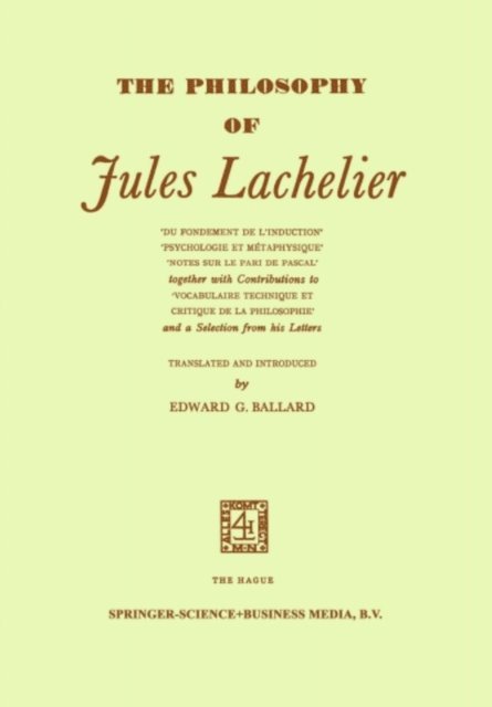 Jules Lachelier, Edward Goodwin Ballard - philosophy of Jules Lachelier, E-bok