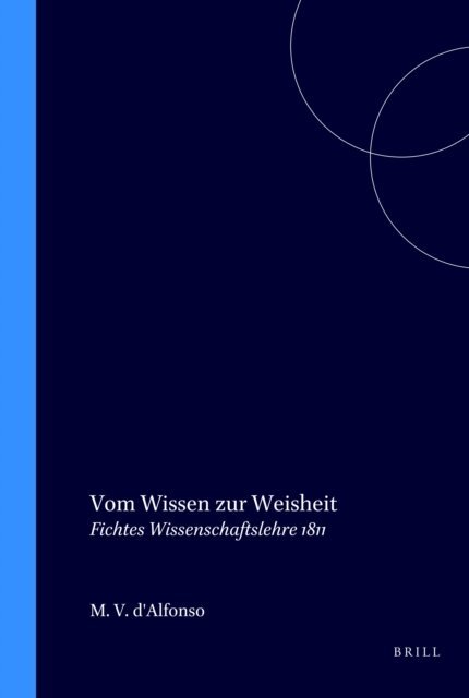Matteo Vincenzo d'Alfonso - Vom Wissen zur Weisheit, E-bok