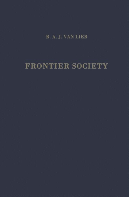 Maria J.L. Yperen, R.A.J. Lier - Frontier Society, E-bok