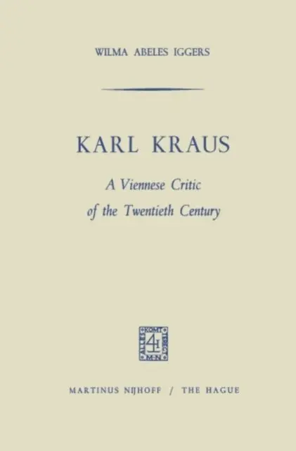 Wilma Abeles Iggers - Karl Kraus, E-bok. Tillgänglighet: Lägg i varukorg