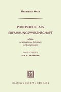 Philosophie als Erfahrungswissenschaft