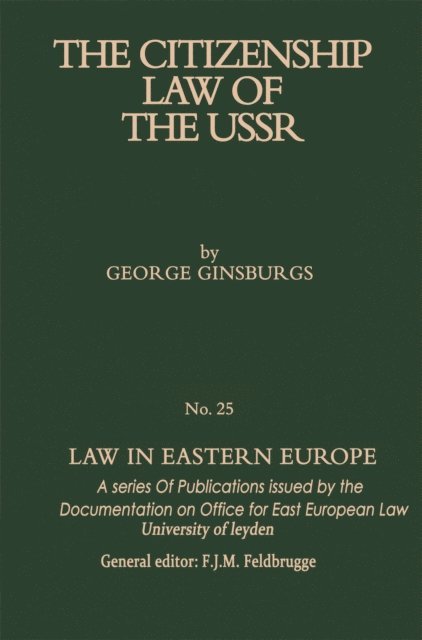 George Ginsburgs - Citizenship Law of the USSR, E-bok