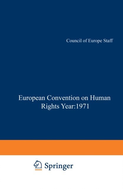 Council of Europe Staff - Yearbook of the European Convention on Human Rights / Annuaire dela convention Europeenne des Droits de L'Homme, E-bok