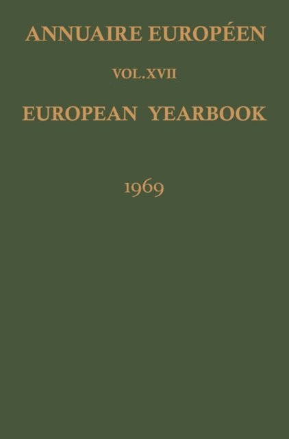 Council of Europe - Annuaire Europeen / European Yearbook, E-bok