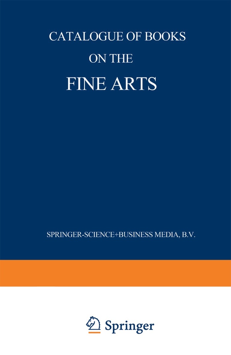 Martinus Nijhoff - Catalogue of Books on the Fine Arts, Häftad