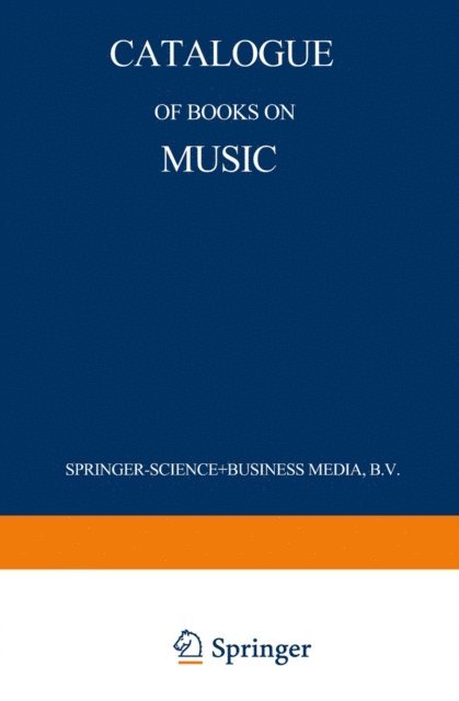 Martinus Nijhoff - Catalogue of Books on Music, E-bok