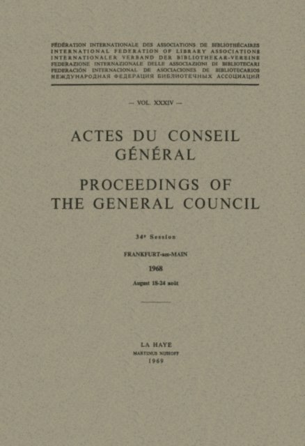 A. Thompson, S. Randall - Actes du Conseil General / Proceedings of the General Council, E-bok