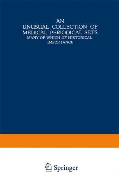 Martinus Nijhoff - Unusual Collection of Medical Periodical Sets, E-bok