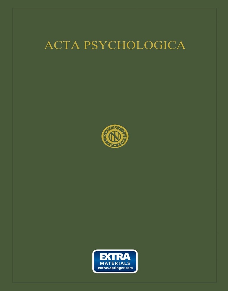 G. Révész - Acta Psychologica, Häftad