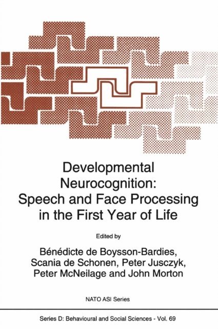 John Morton, Peter MacNeilage, Peter Jusczyk, Scania de Schonen, B. De Boysson-Bardies - Developmental Neurocognition, E-bok