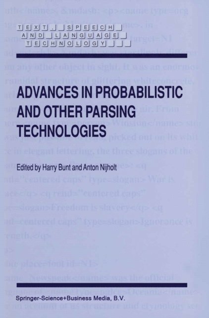 Anton Nijholt, H. Bunt - Advances in Probabilistic and Other Parsing Technologies, E-bok