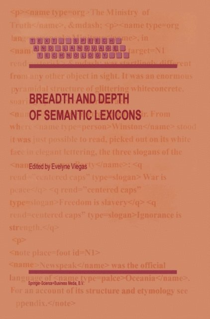 E. Viegas - Breadth and Depth of Semantic Lexicons, E-bok