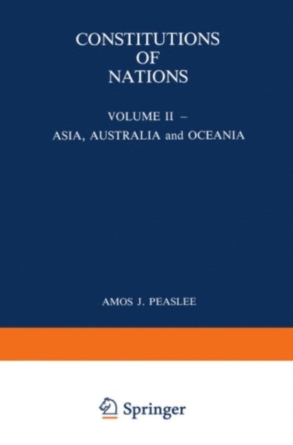 Amos Peaslee - Constitutions of Nations, E-bok