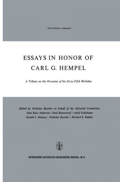 N. Rescher - Essays in Honor of Carl G. Hempel, E-bok