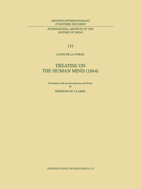 Louis de la Forge - Treatise on the Human Mind (1666), E-bok