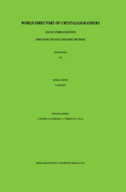 Yves Epelboin - World Directory of Crystallographers, E-bok