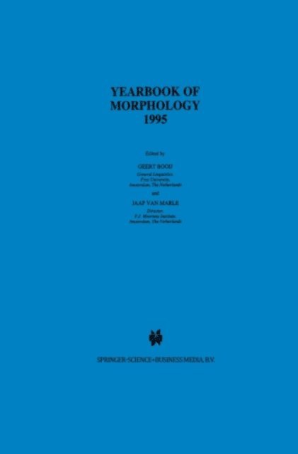 Jaap van Marle, G.E. Booij - Yearbook of Morphology 1995, E-bok