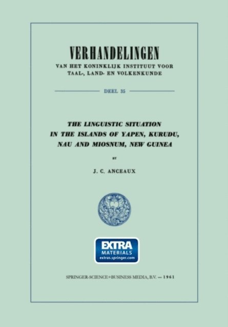 J. C. Anceaux - Linguistic Situation in the Islands of Yapen, Kurudu, Nau and Miosnum, New Guinea, E-bok