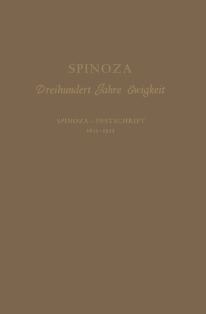 Benedictus de Spinoza, Siegfried Hessing - Spinoza, E-bok