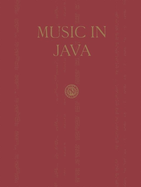 Jaap Kunst - Music in Java, E-bok