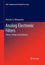 Analog Electronic Filters