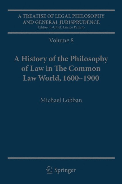 Michael Lobban, Peter G. Stein, Andrea Padovani - Treatise of Legal Philosophy and General Jurisprudence, E-bok