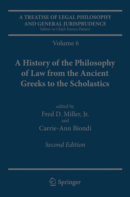 Carrie-Ann Biondi, Fred D. Miller Jr. - Treatise of Legal Philosophy and General Jurisprudence, E-bok