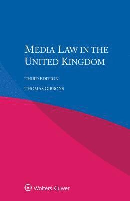 Thomas Gibbons - Media Law in the United Kingdom, Häftad