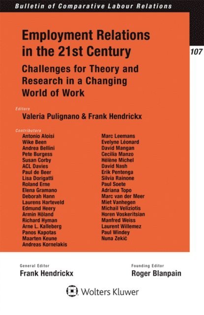 Frank Hendrickx, Valeria Pulignano - Employment Relations in the 21st Century, E-bok