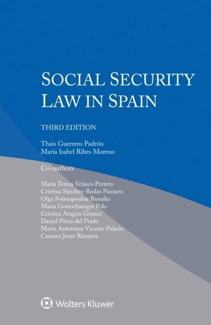 Carmen Jover Ramirez, Maria Arantzazu Vicente Palacio, Daniel Perez del Prado, Cristina Aragon Gomez, Maria Gorrochategui Polo, Olga Fotinopoulou Basurko, Cristina Sanchez-Rodas Navarro, Maria Teresa Velasco Portero, Maria Isabel Ribes Moreno, Thais Guerrero Padron - Social Security Law in Spain, E-bok