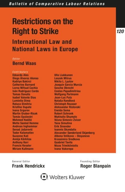 Bernd Waas - Restrictions on the Right to Strike, E-bok