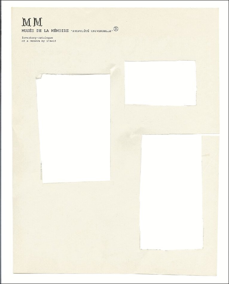 Joëlle Tuerlinckx - Musée de la Mémoire ‘PROPRIÉTÉ UNIVERSELLE’ ®, Inbunden