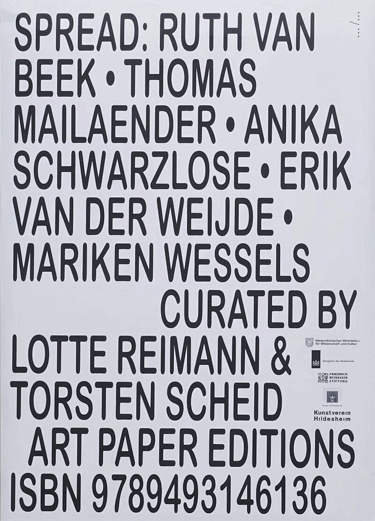 Torsten Scheid - Spread: Ruth van Beek, Thomas Mailaender, Anika Schwarzlose, Erik van der Weijde, Mariken Wessels, Häftad