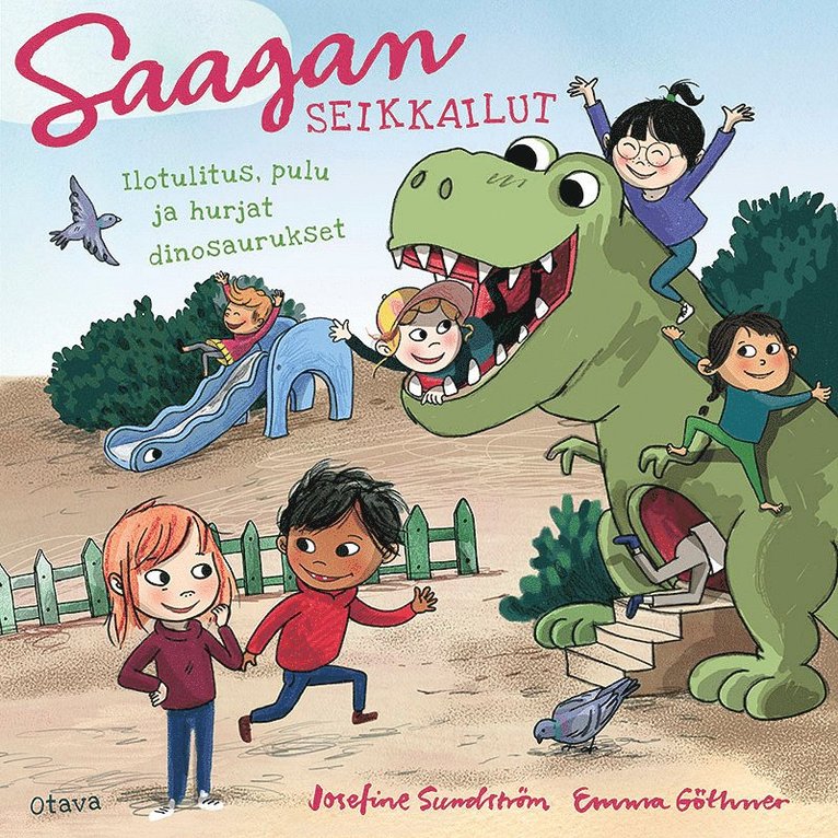 Josefine Sundström, Emma Göthner - Saagan seikkailut. Ilotulitus, pulu ja hurjat dinosaurukset, Ljudbok