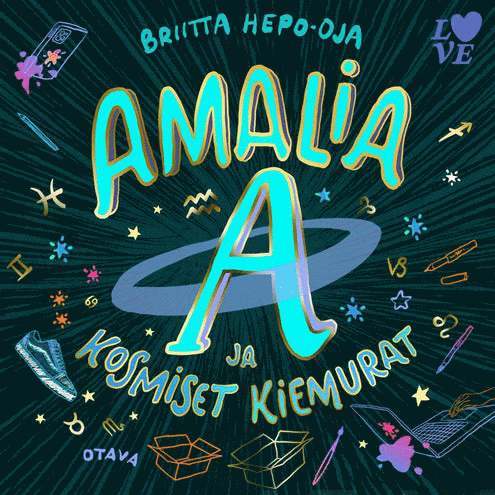 Briitta Hepo-oja - Amalia A ja kosmiset kiemurat, Ljudbok