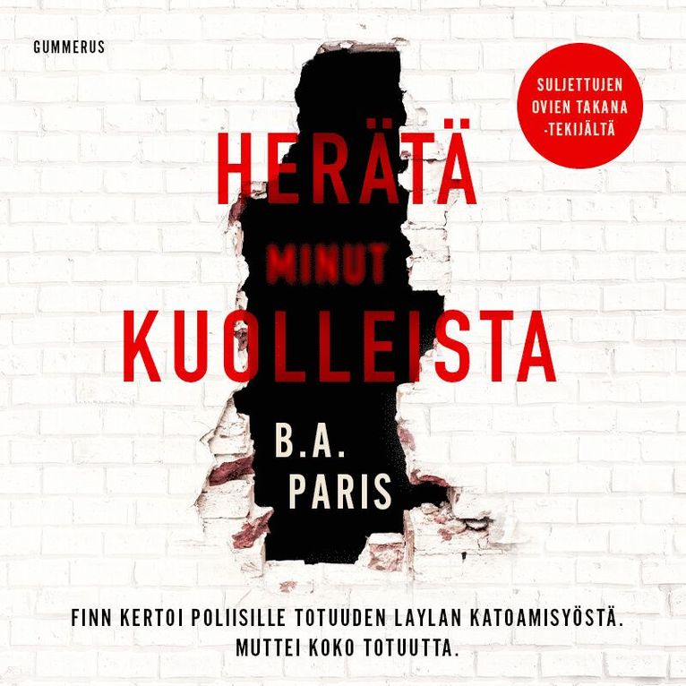 B. A. Paris - Herätä minut kuolleista, Ljudbok