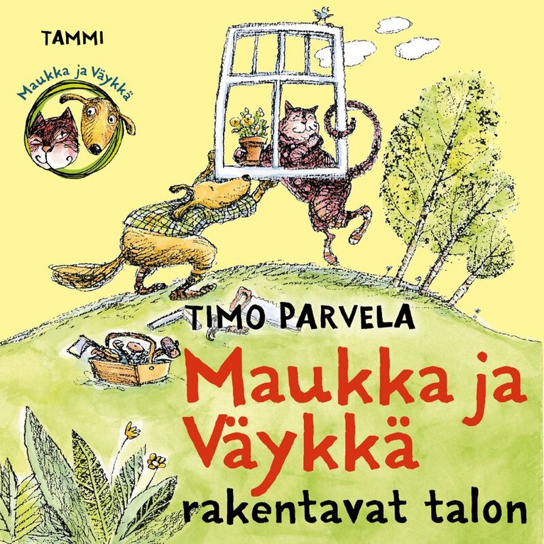 Timo Parvela - Maukka ja Väykkä rakentavat talon, Ljudbok