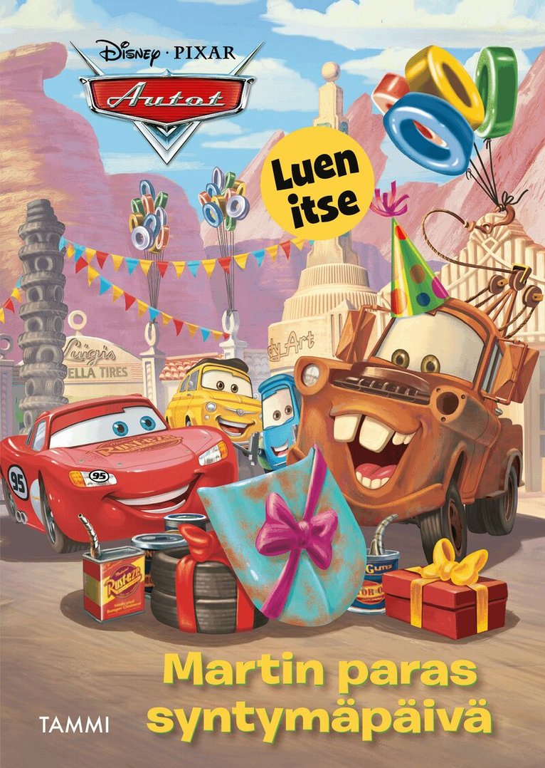 Disney, Melissa Lagonegro - Disney Pixar Autot. Martin paras syntymäpäivä. Luen itse, E-bok