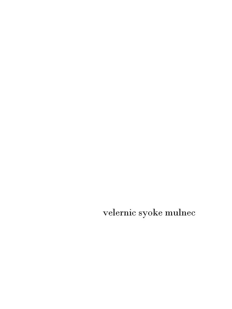 Juri Nummelin - velernic syoke mulnec: A Collection of Word Verification Words, E-bok
