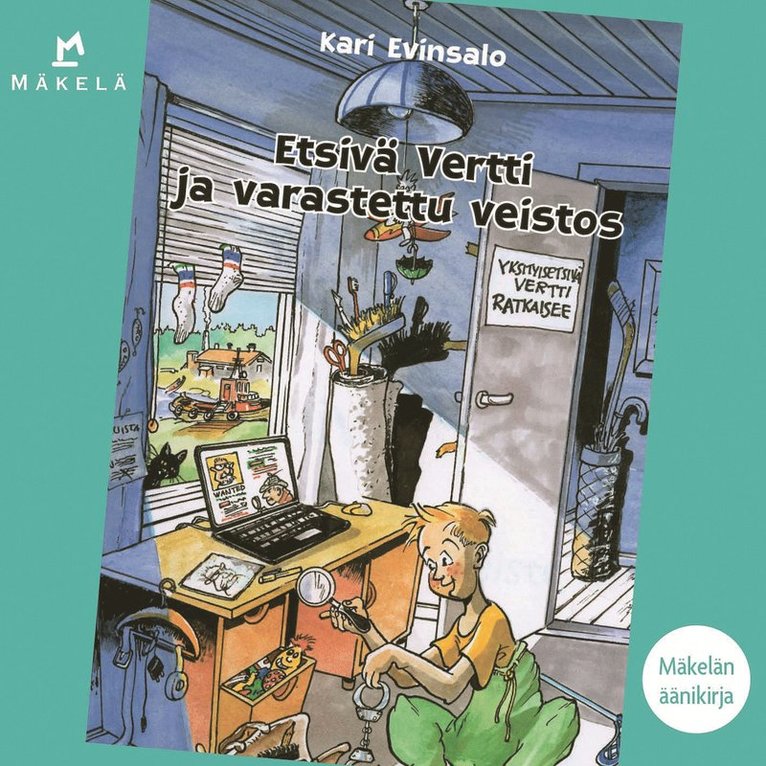 Kari Evinsalo - Etsivä Vertti ja varastettu veistos, Ljudbok