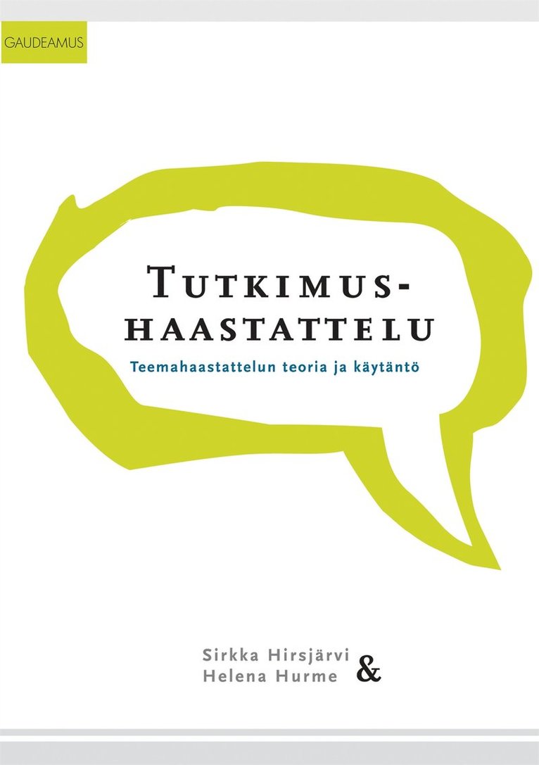 Sirkka Hirsjärvi, Helena Hurme - Tutkimushaastattelu, E-bok