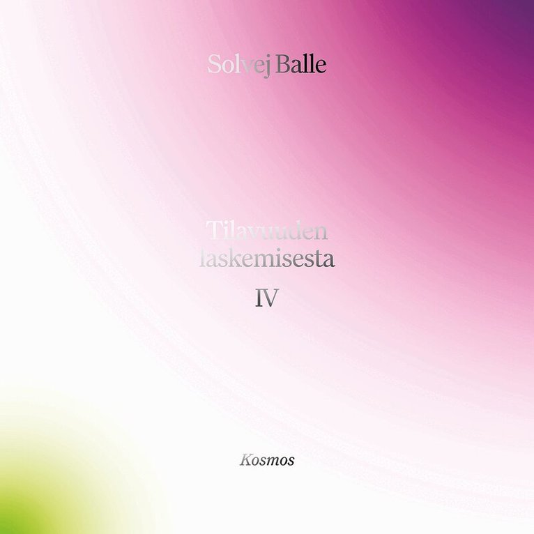 Solvej Balle - Tilavuuden laskemisesta IV, Ljudbok