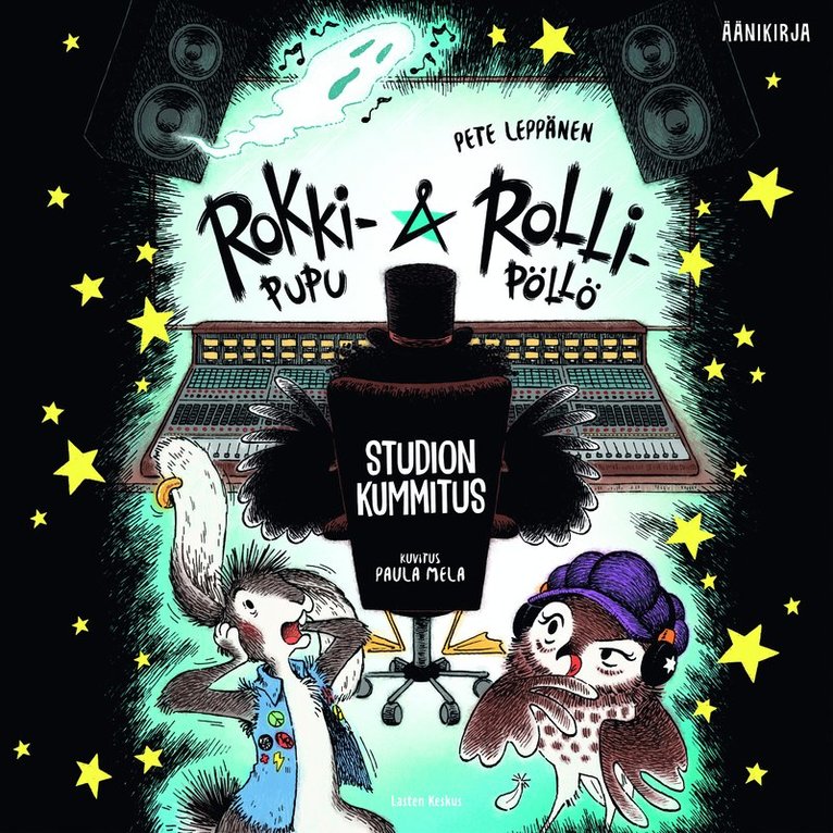 Pete Leppänen - Rokki-Pupu & Rolli-Pöllö - Studion kummitus, Ljudbok