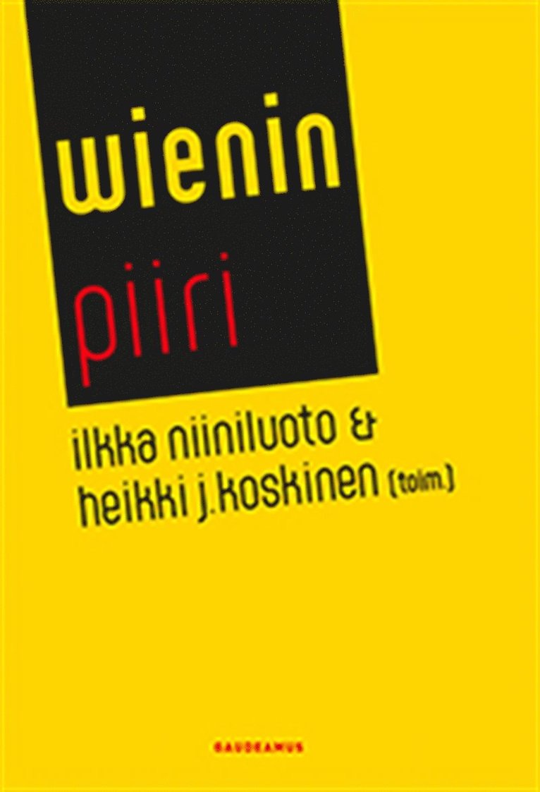 Heikki J. Koskinen, Ilkka Niiniluoto - Wienin piiri, E-bok