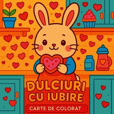 Dulciuri cu iubire - Carte de colorat
