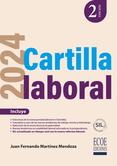 Juan Fernando Martinez Mendoza - Cartilla laboral 2024 - 2da edición, E-bok. Tillgänglighet: Lägg i varukorg